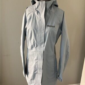 Marmot Women's Light Platinum-colour Waterproof (Gore- Tex)Rain Jacket (Small)